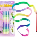Ruban de danse arc-en-ciel pour gymnastique rythmique 121 cm