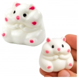 Gniotek squishy antistress hamster blanc 5 cm