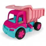 Camion-benne GIGANT rose pour enfants 55 cm