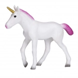 Figurine en plastique Licorne avec crinière rose