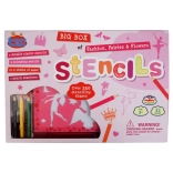 Pochoirs à dessiner – fées de la mode, grand ensemble