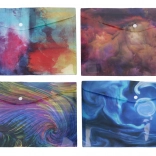 Chemise porte-documents en plastique avec bouton-pression A4, assortiment de couleurs