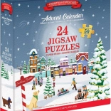 Calendrier de l’Avent : Marché de Noël puzzle 24 x 50 pièces