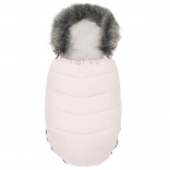 Chancelière pour enfant avec fourrure dusty pink NEW BABY