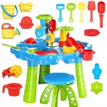 Woopie table d’eau 2-en-1 bac à sable avec chaise parc aquatique avec dauphin