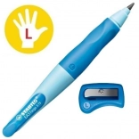 STABILO EASYergo crayon pour gauchers avec taille-crayon 3,15 mm bleu