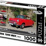 Puzzle Retro-voitures Škoda 1000 MBX (1967) – 1000 pièces