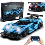 Kit de construction CaDA voiture de sport RC Helios avec LED, 419 pièces