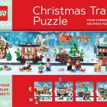 Puzzle de Noël train LEGO 4×100 pièces