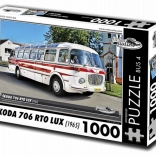 Puzzle Rétro-voitures Škoda 706 RTO LUX autobus 1000 pièces