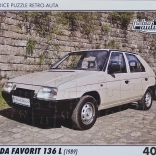 Puzzle rétro Škoda Favorit 136 L 40 pièces