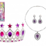 Set de beauté pour enfants avec couronne, collier et boucles d’oreilles