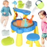 Table de jeu pour enfants avec bac à sable et fontaine 2 en 1