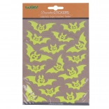 Autocollants phosphorescents Chauves-souris Halloween 25 × 14,4 cm