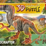 Educa puzzle 3D vélociraptor 64 pièces