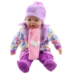 Poupée bébé fille 50 cm avec petits cœurs