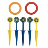 Jeu de lancer d’anneaux sur piquets