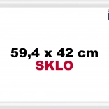 Cadre en plastique pour puzzle A2 blanc