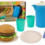 Set de dîner pour enfants avec assiettes, tasses et pichet