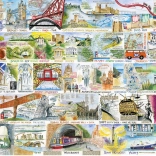 Puzzle Britaniques et brillants 1000 pièces GIBSONS