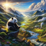 Puzzle Refuge pour Panda 500 pièces