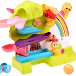 Circuit interactif réversible pour billes et petite voiture 2-en-1 avec sons