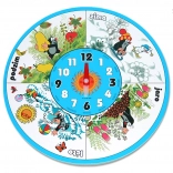 Horloge murale en bois TAUPE 20 cm