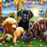 RAVENSBURGER Puzzle Pique-nique des chiens XXL 100 pièces
