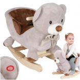 Ourson à bascule en peluche avec siège et sons