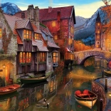 Puzzle Maisons le long du canal 2000 pièces ART PUZZLE