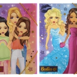 Chemise scolaire A4 Besties avec élastique rabattu