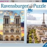 Ravensburger puzzle Visite de Paris 2×500 pièces