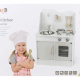 cuisine en bois pour enfants avec accessoires POLARB eco gris