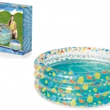Piscine gonflable pour enfants Bestway 155 × 53 cm – à trois anneaux, motif fruité