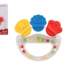 Hochet et anneau de dentition en plastique et silicone pour les tout-petits