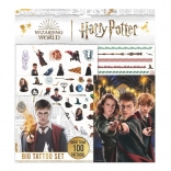 Grand set de tatouages HARRY POTTER avec livre de coloriage en sachet