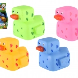Canard de bain pixel en caoutchouc 8 × 10 cm, lot de 4 couleurs