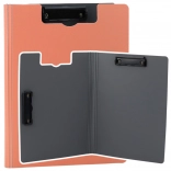 Porte-bloc rose avec étui et deux pinces A4