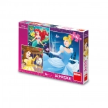 Puzzle DISNEY PRINCESS 3×55 pièces