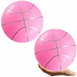Balle de plage en caoutchouc rose pastel 20 cm