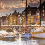 Puzzle Scandinavie : Coucher de soleil à Copenhague 500 pièces