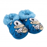 Chaussons d’intérieur enfant avec fourrure SONIC, bleus