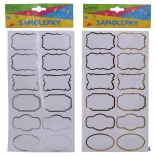 Autocollants 14×25,5 cm pour pots à épices, étiquettes, cadre