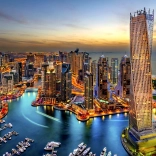 Puzzle Port de Dubaï de nuit 1000 pièces