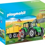 Set de figurines Country : tracteur avec remorque