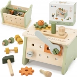 Viga PolarB mini atelier 2-en-1 set d’outils en bois