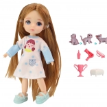 Coffret poupée avec chat