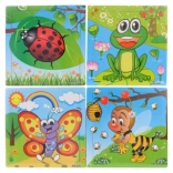 Puzzle en bois animaux 9 pièces