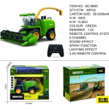 Moissonneuse-batteuse verte télécommandée 1:24