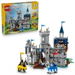 LEGO Creator 3-en-1 château médiéval et chevaliers à cheval
